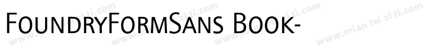 FoundryFormSans Book字体转换